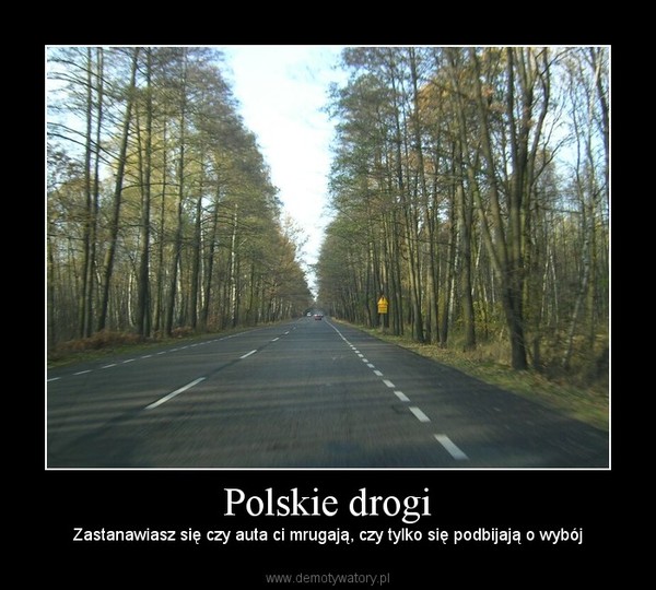 Polskie drogi – Zastanawiasz się czy auta ci mrugają, czy tylko się podbijają o wybój 