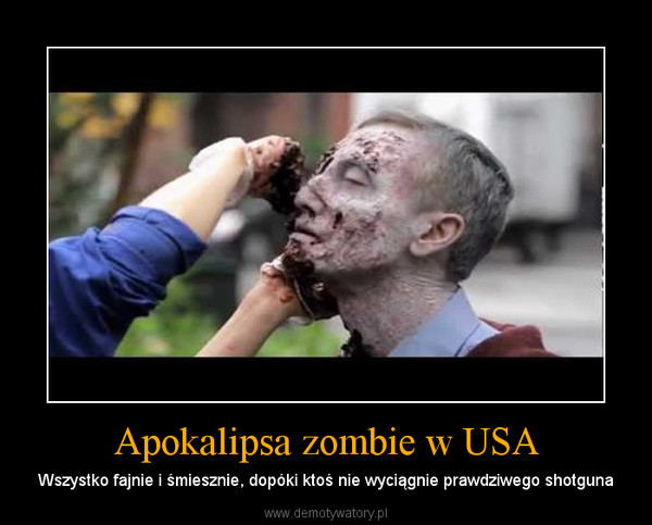 Apokalipsa zombie w USA – Wszystko fajnie i śmiesznie, dopóki ktoś nie wyciągnie prawdziwego shotguna 