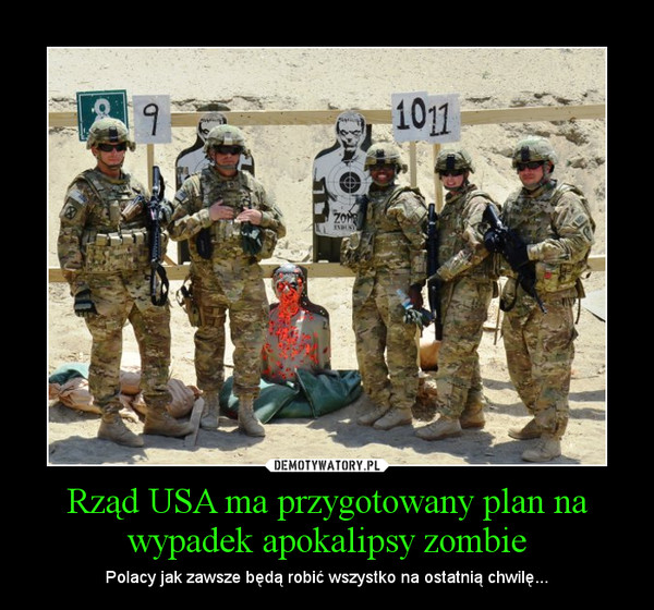 Rząd USA ma przygotowany plan na wypadek apokalipsy zombie
