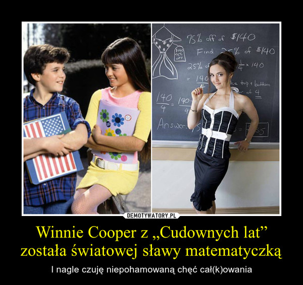 Winnie Cooper z „Cudownych lat” została światowej sławy matematyczką