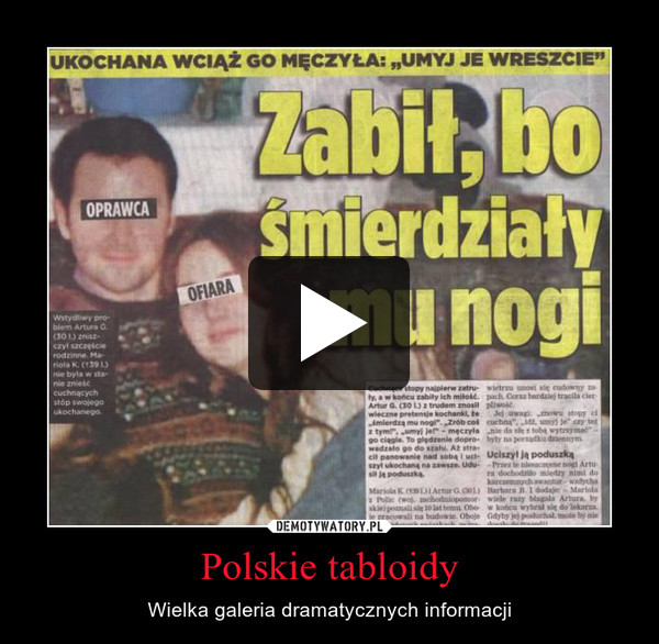 Polskie tabloidy – Wielka galeria dramatycznych informacji 