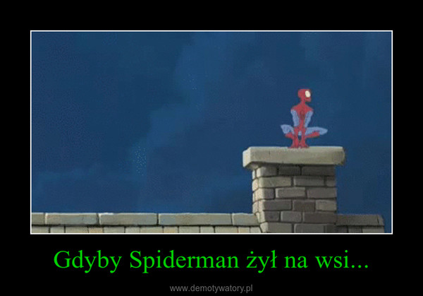 Gdyby Spiderman żył na wsi... –  