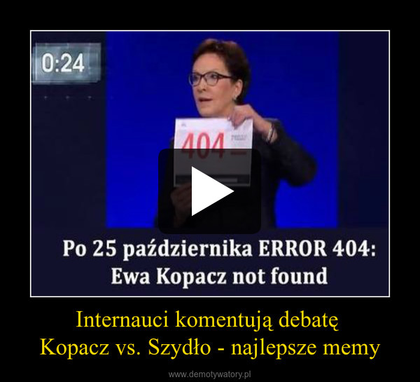 Internauci komentują debatę Kopacz vs. Szydło - najlepsze memy –  