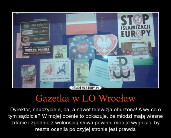 Gazetka w LO Wrocław