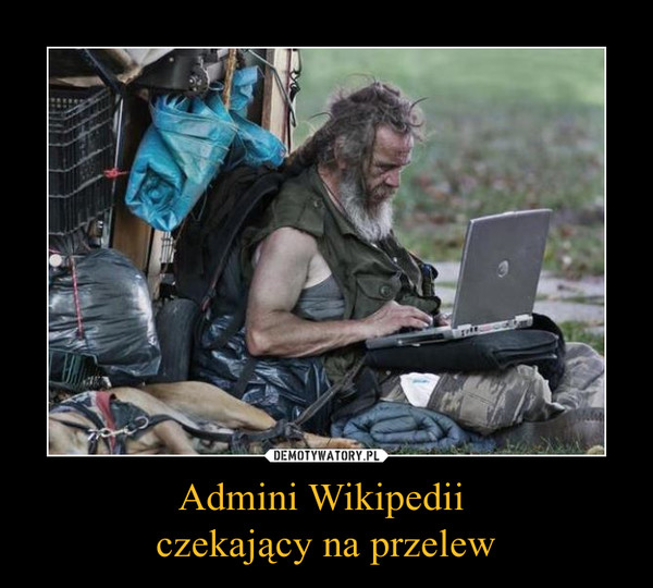 Admini Wikipedii czekający na przelew –  