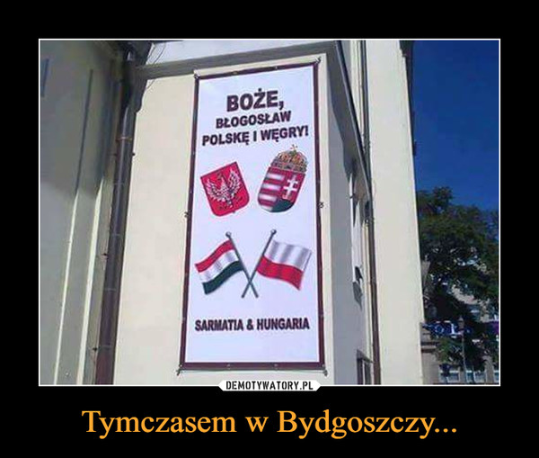Tymczasem w Bydgoszczy... –  Boże, pobłogosław Polskę i WęgrySarmatia & husaria