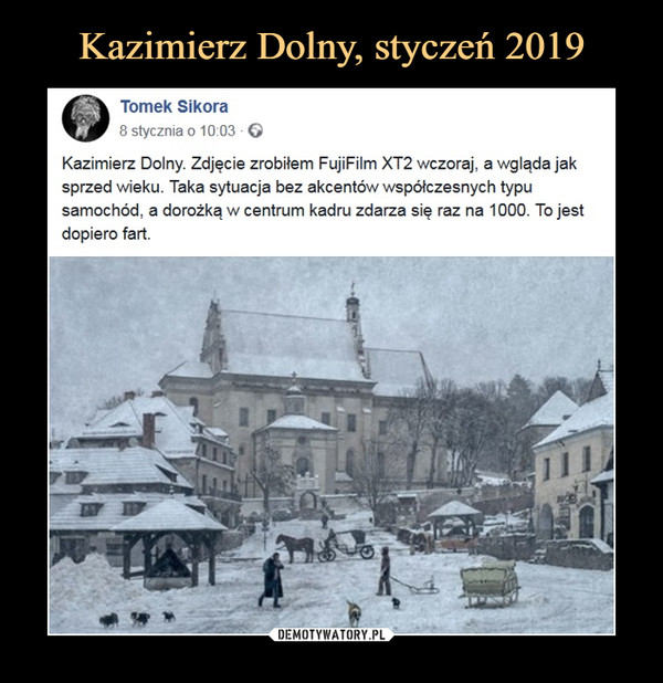 Kazimierz Dolny, styczeń 2019