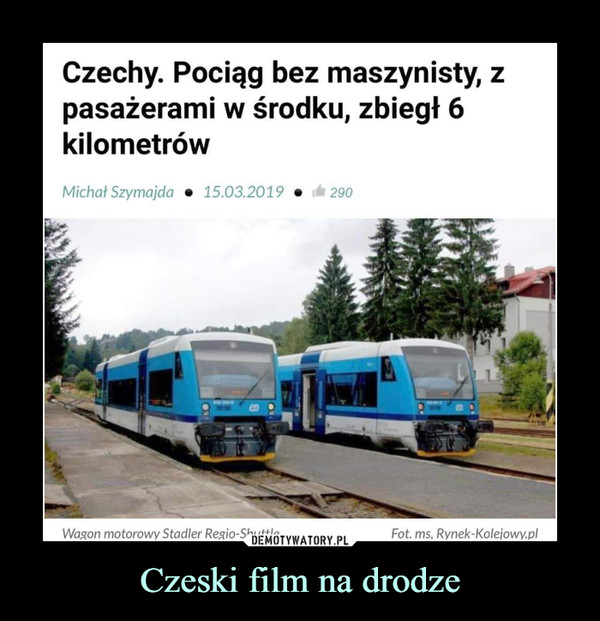 Czeski film na drodze –  