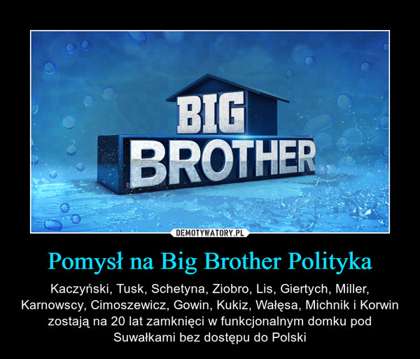 Pomysł na Big Brother Polityka