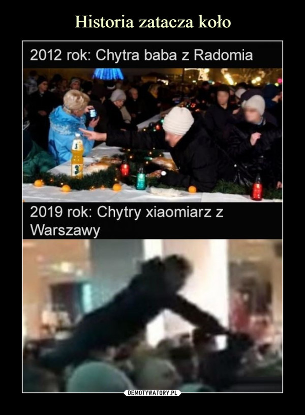 –  2012 rok: Chytra baba z Radomia2019 rok: Chytry xiaomiarz zWarszawy