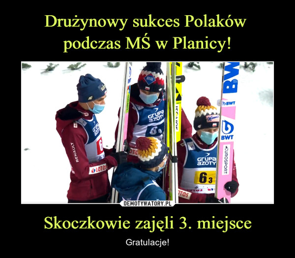 Drużynowy sukces Polaków 
podczas MŚ w Planicy! Skoczkowie zajęli 3. miejsce