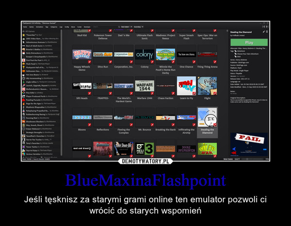 BlueMaxinaFlashpoint – Jeśli tęsknisz za starymi grami online ten emulator pozwoli ci wrócić do starych wspomień 