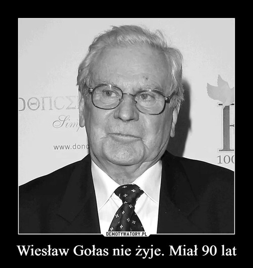 Wiesław Gołas nie żyje. Miał 90 lat