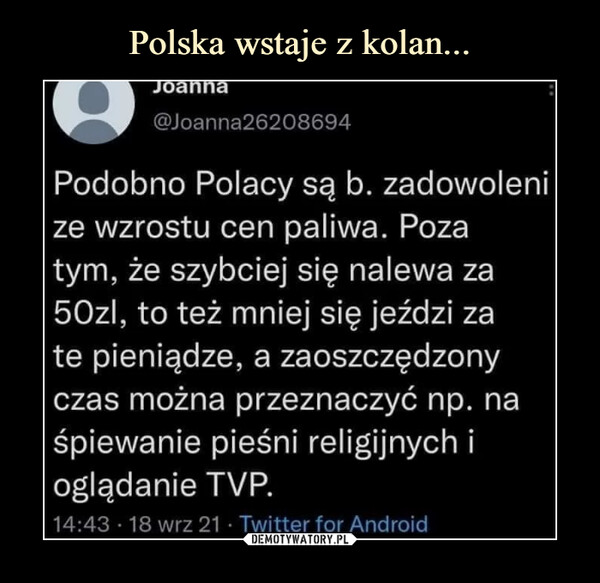 Polska wstaje z kolan...