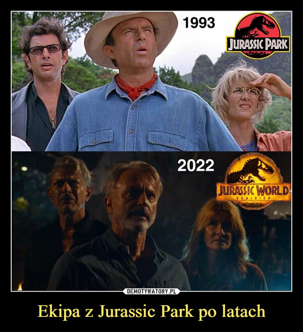 Ekipa z Jurassic Park po latach –  1993 Jurassic Park