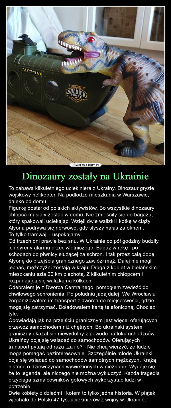Dinozaury zostały na Ukrainie