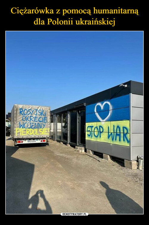 Ciężarówka z pomocą humanitarną dla Polonii ukraińskiej