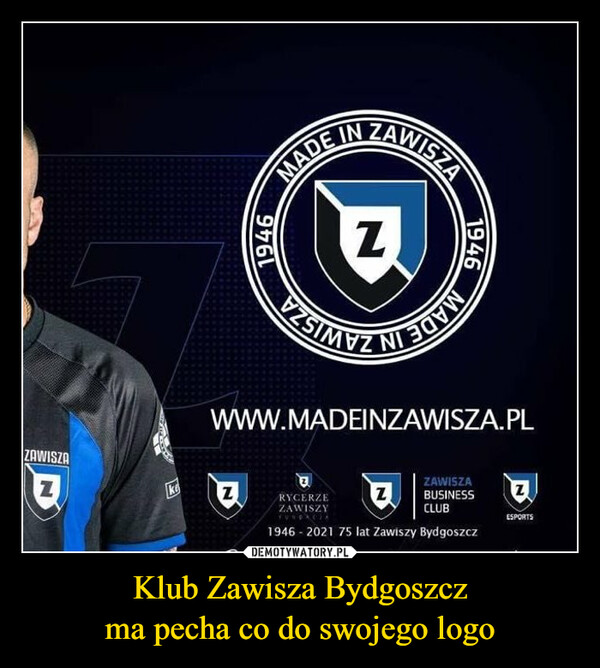 Klub Zawisza Bydgoszczma pecha co do swojego logo –  Z