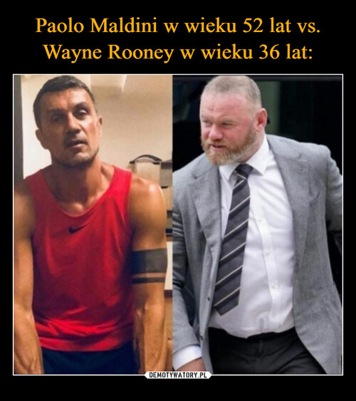 Paolo Maldini w wieku 52 lat vs. Wayne Rooney w wieku 36 lat:
