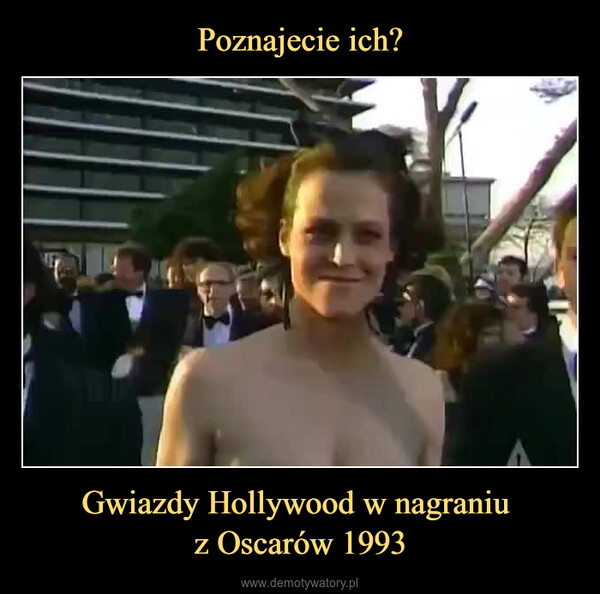 Gwiazdy Hollywood w nagraniu z Oscarów 1993 –  