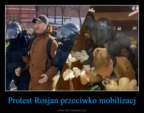Protest Rosjan przeciwko mobilizacj –  