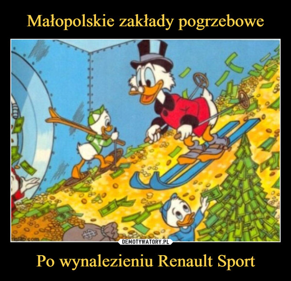 Małopolskie zakłady pogrzebowe Po wynalezieniu Renault Sport