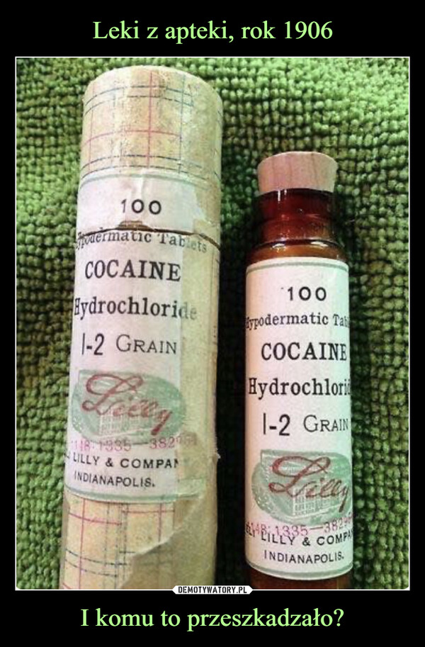Leki z apteki, rok 1906 I komu to przeszkadzało?