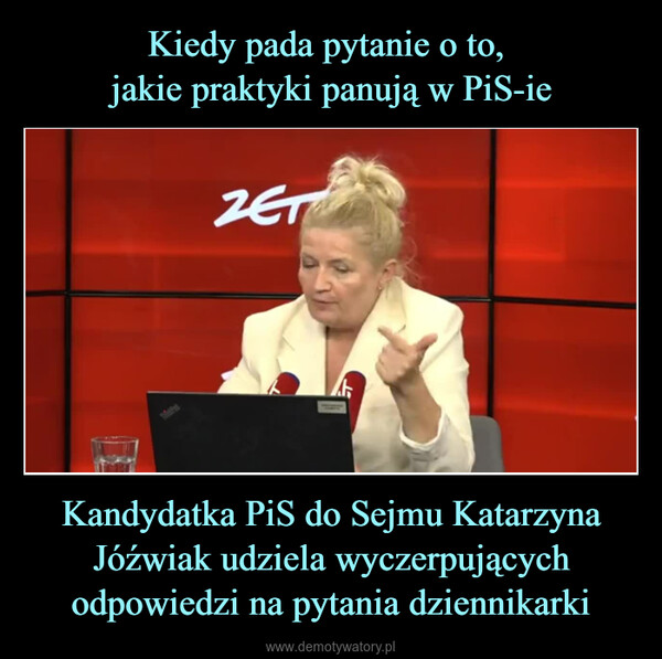 Kandydatka PiS do Sejmu Katarzyna Jóźwiak udziela wyczerpujących odpowiedzi na pytania dziennikarki –  2ZET