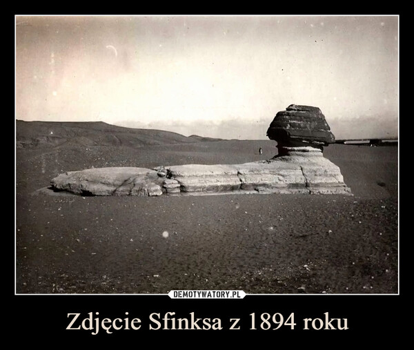 Zdjęcie Sfinksa z 1894 roku –  ماه زمان