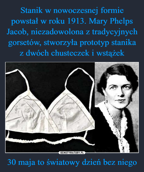 30 maja to światowy dzień bez niego –  