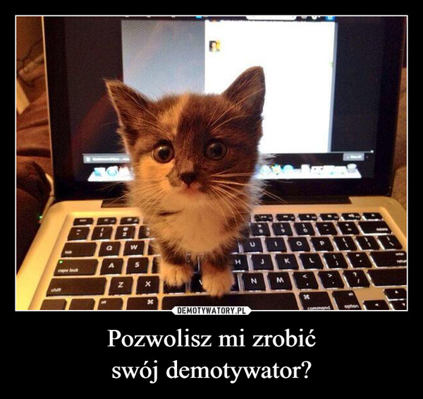 Pozwolisz mi zrobićswój demotywator? –  PRAcaps lockaZWx"DHBBBBBENMcommandoption