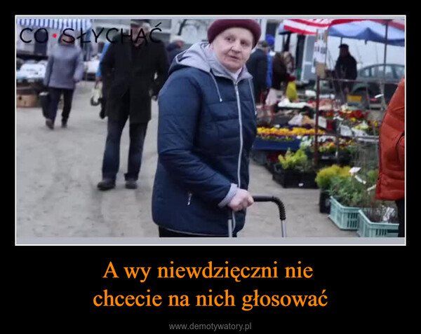 A wy niewdzięczni nie chcecie na nich głosować –  CO SŁYCHAĆ